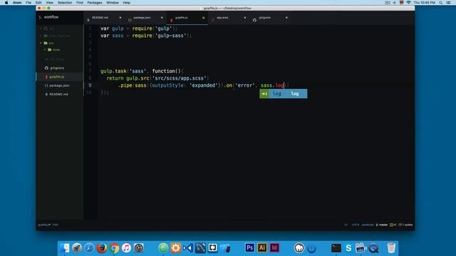 Your first Gulp Task, a SASS Compiler смотреть онлайн