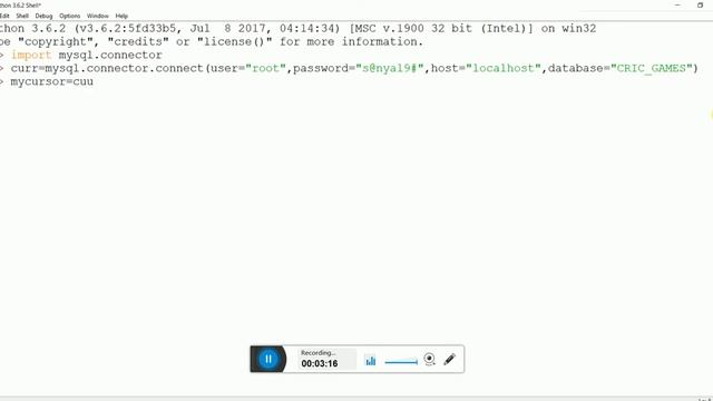 MySQL+Python: Accessing table information using python MySQL connector in Hindi смотреть онлайн