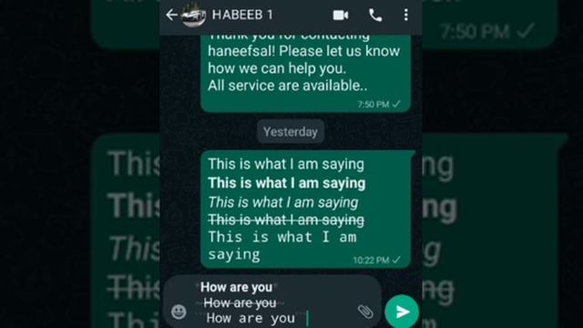 •HOW TO TYPE WITH DIFFERENT STYLE ON WHATSAPP BOLD FONT ITALICS STYLISH FONT. E.T.C . смотреть онлайн