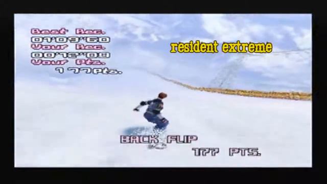 Trick'N Snowboarder - Play as Resident evil Characters cheat - PS1 смотреть онлайн