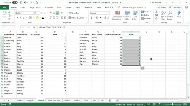Excel: RANK function and rank by groups using SUMPRODUCT by Chris Menard смотреть онлайн