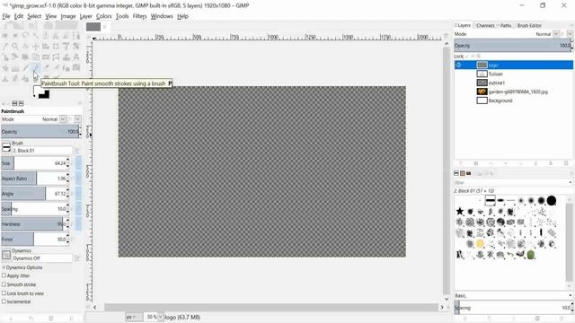 Membuat Outline pada Text, Logo, atau Object dengan Memanfaatkan Grow pada GIMP смотреть онлайн