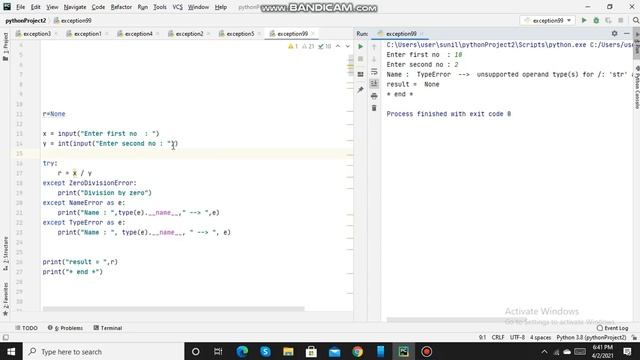 Exceptions in Python - 1 смотреть онлайн