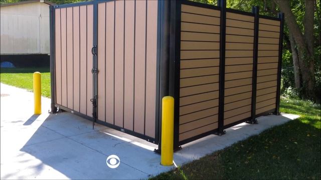 Площадка для мусорных контейнеров с бетонным покрытием (тип GA1) смотреть онлайн