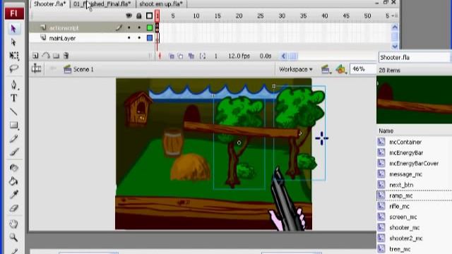 Flash Shooter Game 1 - Actionscript 2.0 смотреть онлайн