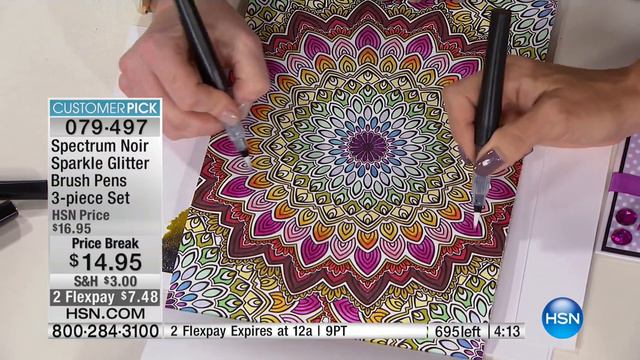 Spectrum Noir Sparkle Glitter Pen 3pc Set Metallics смотреть онлайн