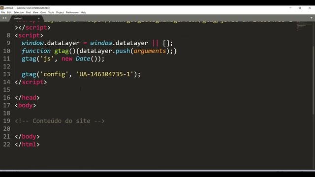 Como Gerar e Inserir o Código do Google Analytics no seu site HTML! (aula 8) смотреть онлайн
