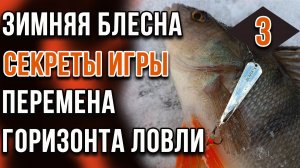 Зимняя блесна, секреты игры. Часть 03. Перемена горизонта ловли.