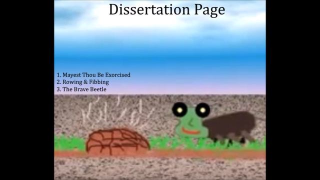 The Brave Beetle - Dissertation Page (2005) - [Ratboy Genius Archive]