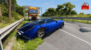 Мультик про Машинки. Синяя машина застряла в яме, погрузчик и автовоз спешат на помощь. МанкиМУльт