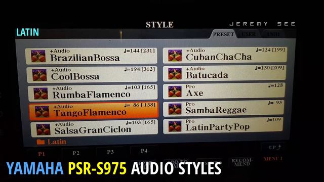"LIVE" Latin percussion on Yamaha PSR-S975 смотреть онлайн