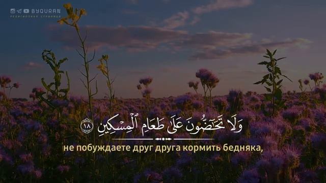 Сура Аль-Фаджр (Заря), чтец Sherif Mustafa смотреть онлайн