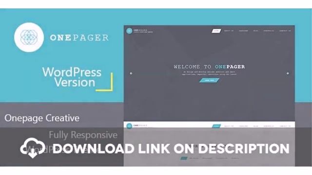 Onepager - Responsive One Page Wordpress Theme Free Download смотреть онлайн