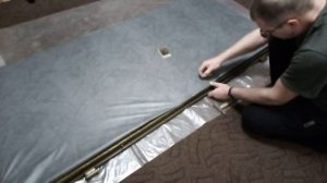 Перетяжка входной железной двери.