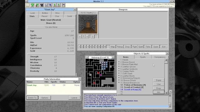 Digging into Mordor - The Depths of Dejenol (Windows 3.x, 1995) смотреть онлайн