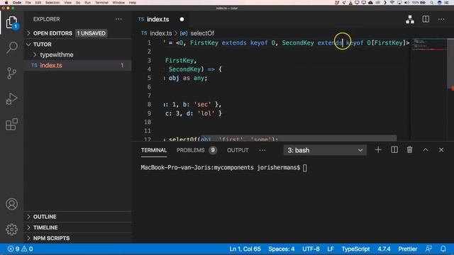 Typescript extends keyof tricks смотреть онлайн