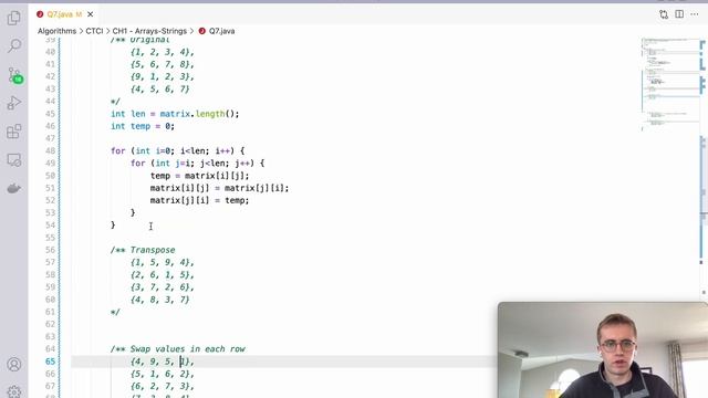 1.7 Rotate Matrix | Cracking the Coding Interview Solution смотреть онлайн