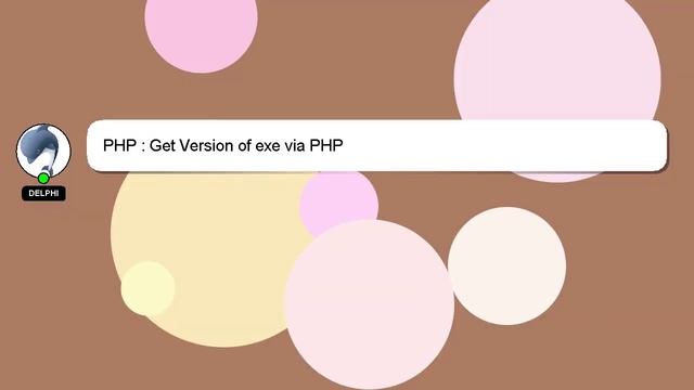 PHP : Get Version of exe via PHP смотреть онлайн