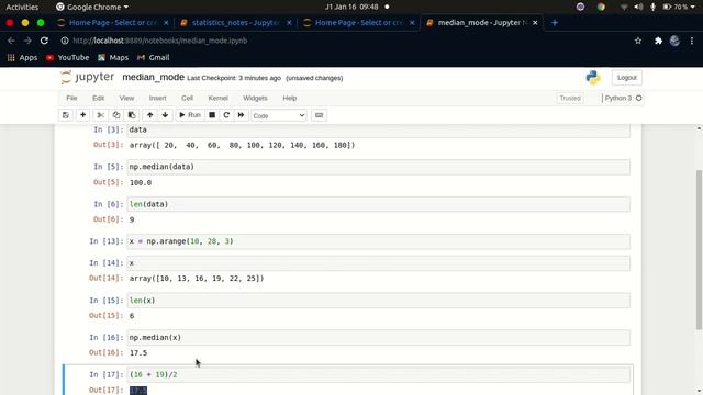 How to calculate Median and Mode with Numpy and Scipy Python | Statistics for data science and ML смотреть онлайн