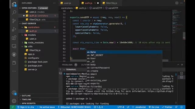REACT CHAT APP || PART - 17 (Auth & User APIs) смотреть онлайн