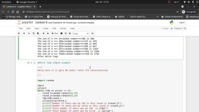 L5 while loop to predict elections in AP(just for fun) смотреть онлайн