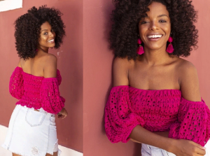 Классный топ крючком - Узор крючком для топа - Вязание крючком