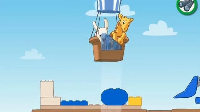 Rabbit and Giraffe Constructing Building - Lego Duplo Games смотреть онлайн