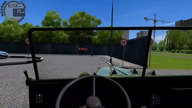 City Car Driving 1.5.5 Gaz 67B - G27 HD [1080p] смотреть онлайн