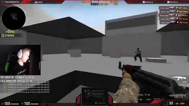 CSGO ROPZ РАЗМИНКА (ТРЕНИРОВКА) НА ONLYHS и С БОТАМИ