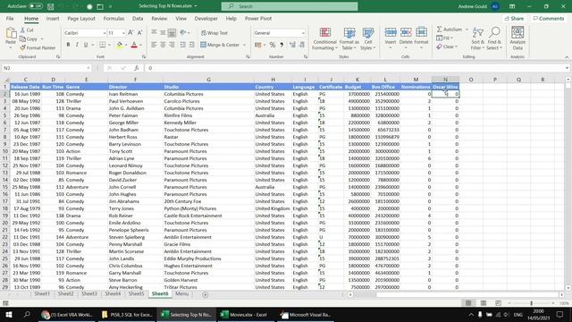 Excel VBA Introduction Part 58.3 - SQL for Excel Files - Selecting the Top N Rows смотреть онлайн