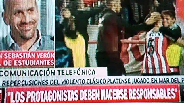 Juan Sebastian Veron - Post Suspención del Clásico en Mdq смотреть онлайн