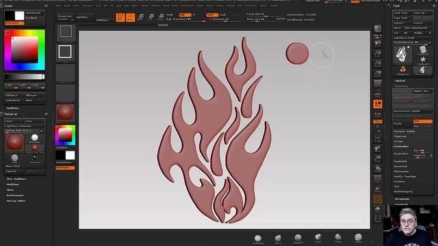 4. Zbrush. Орнаменты.Пламя (часть3). Уроки самообучения смотреть онлайн