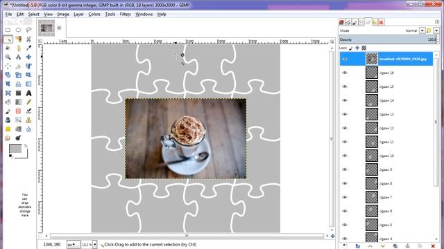 How To Make a Puzzle Collage in GIMP смотреть онлайн