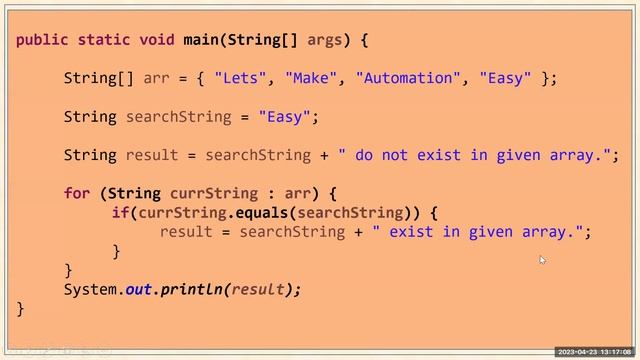 Write a java program to search specific string in an array. | Pradeep Nailwal смотреть онлайн