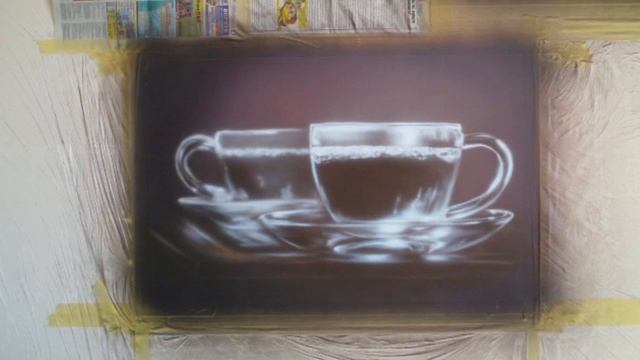 Аэрография на стене, кухня смотреть онлайн