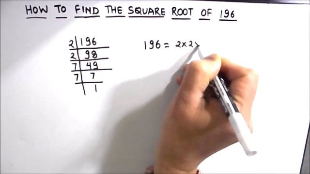 How to Find Square Root of 196 by Prime Factorization / Square Root of 196 / 196 Square Root смотреть онлайн