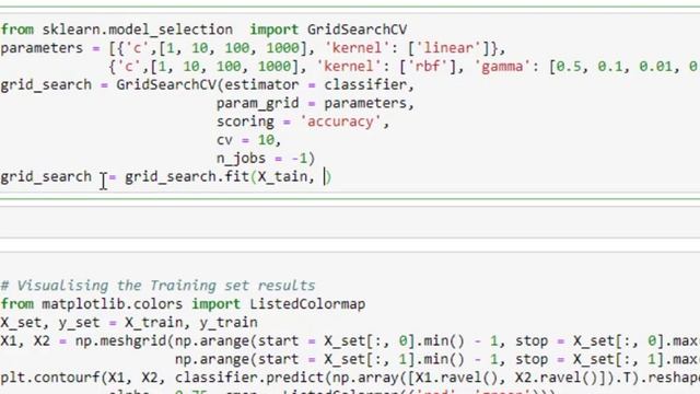 205 Grid Search in Python step 2 смотреть онлайн