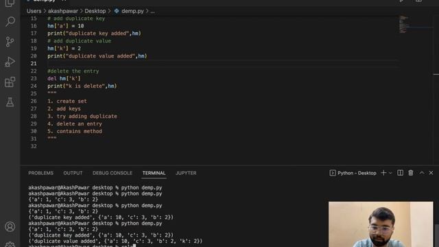 HashMap & HashSet in Python смотреть онлайн