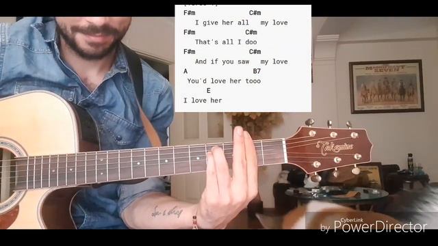 The Beatles-And I Love Her chords for beginners смотреть онлайн