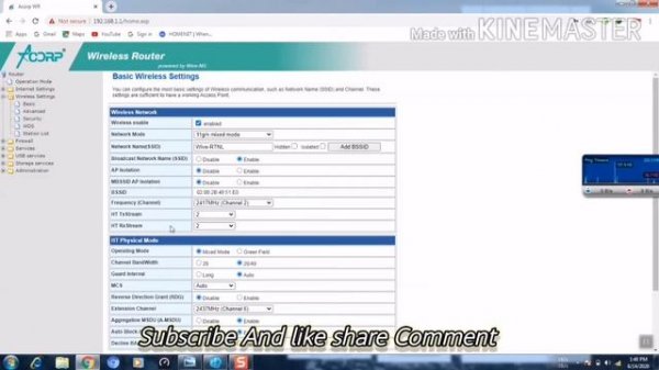 Acorp WR-300N Wireless Review And Settings Pppoe Urdu