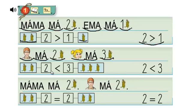 Matýskova matematika 1.díl, strana 19, cvičení 1 смотреть онлайн