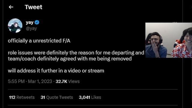 Tarik and Toast React to Yay's Controversial Tweet After Leaving C9 смотреть онлайн