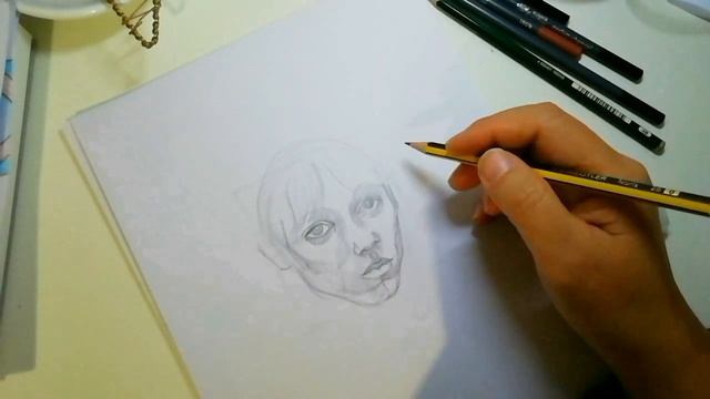 Карандаши - мои друзья))) рисую Уэнсдей. смотреть онлайн