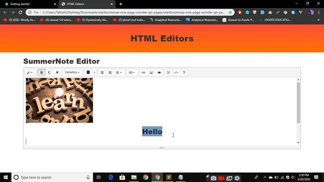 WYSIWYG great Text HTML Editor | Summer-note | Ck-editor | Best editors смотреть онлайн