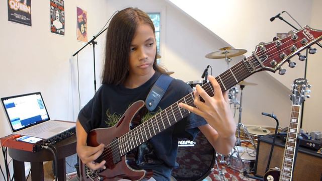 SPLATTERED - "Carnivortex" Guitar Cover (w/ tab) смотреть онлайн