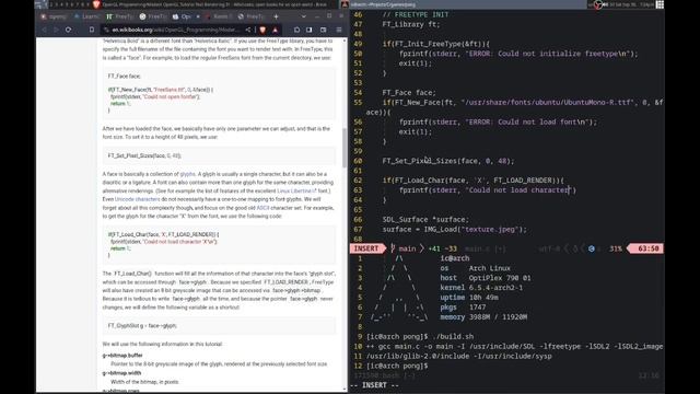 Game Development in C - Rendering Text With SDL смотреть онлайн