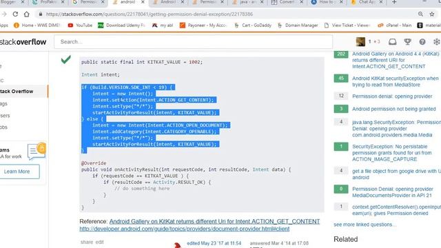 Permission Denial: reading com.android.providers.media.MediaDocumentsProvider смотреть онлайн