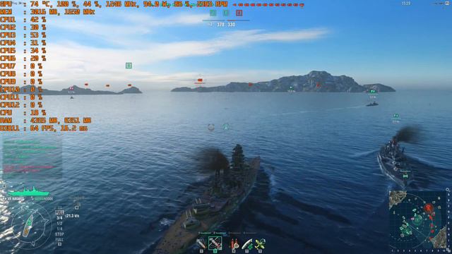 World of Warships : Ryzen 1600 oc 3.9Ghz + RX 470 + AMD Freesync смотреть онлайн