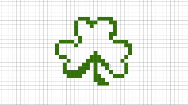 Как Нарисовать Клевер По Клеточкам | Clover |#pixelart смотреть онлайн