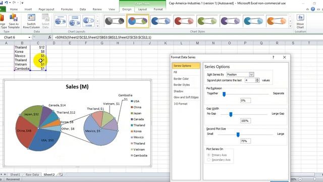 How to Make and Modify Pie of Pie Charts смотреть онлайн